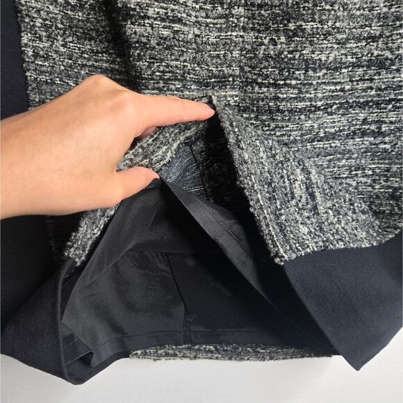 Ann Taylor Multimedia Wool Tweed Corpcore Pencil Skirt Neutral Textured Size 8 - Picture 4 of 8